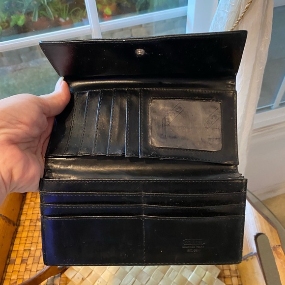 Coach Black and Gray Signature Wallet - Picture 5 of 6
